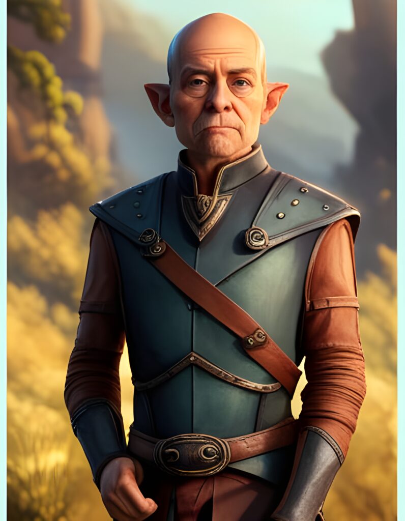 Lore Vault | savier starheel crescent town elf portrait | JG Backus Hard Magic System Martial Arts Battle Technical