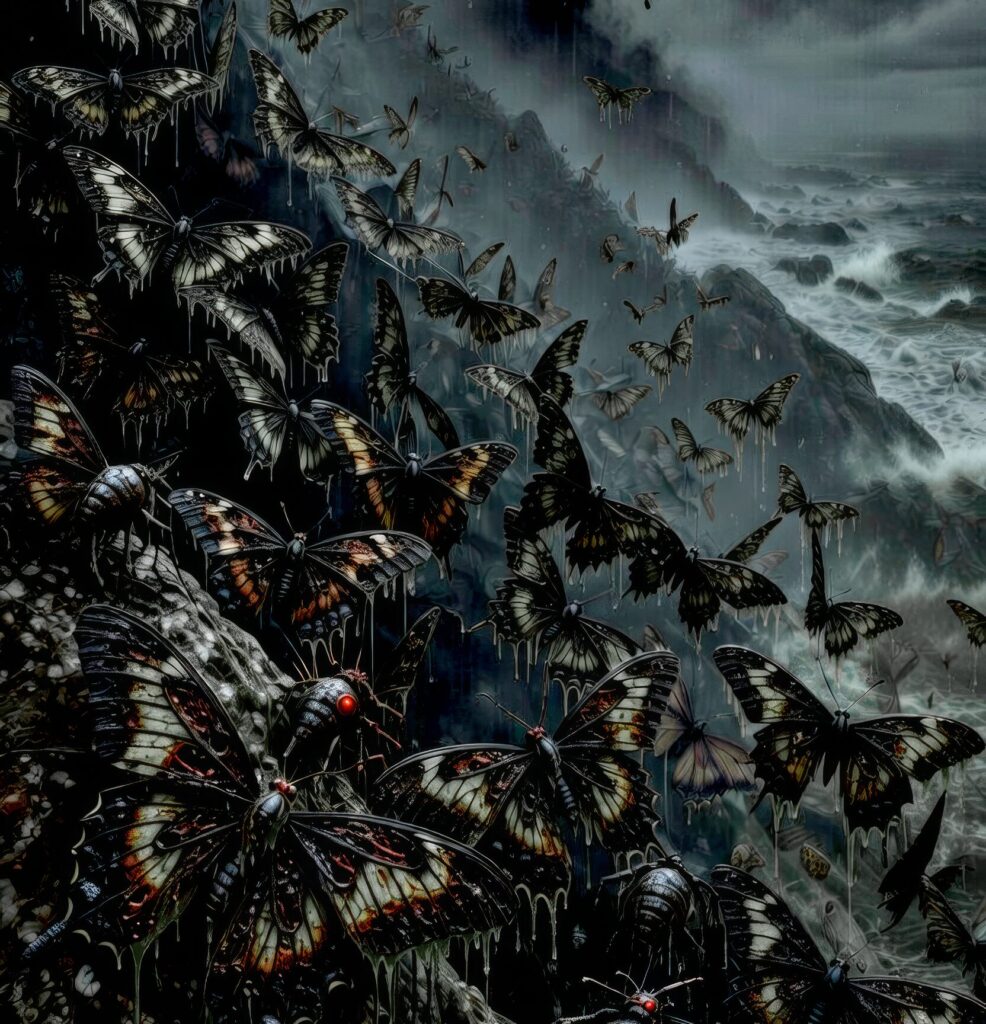 Lore Vault | nymphalids mutant butterflies bestiary | JG Backus nymphalids mutant butterflies bestiary - Grimdark Dark Fantasy