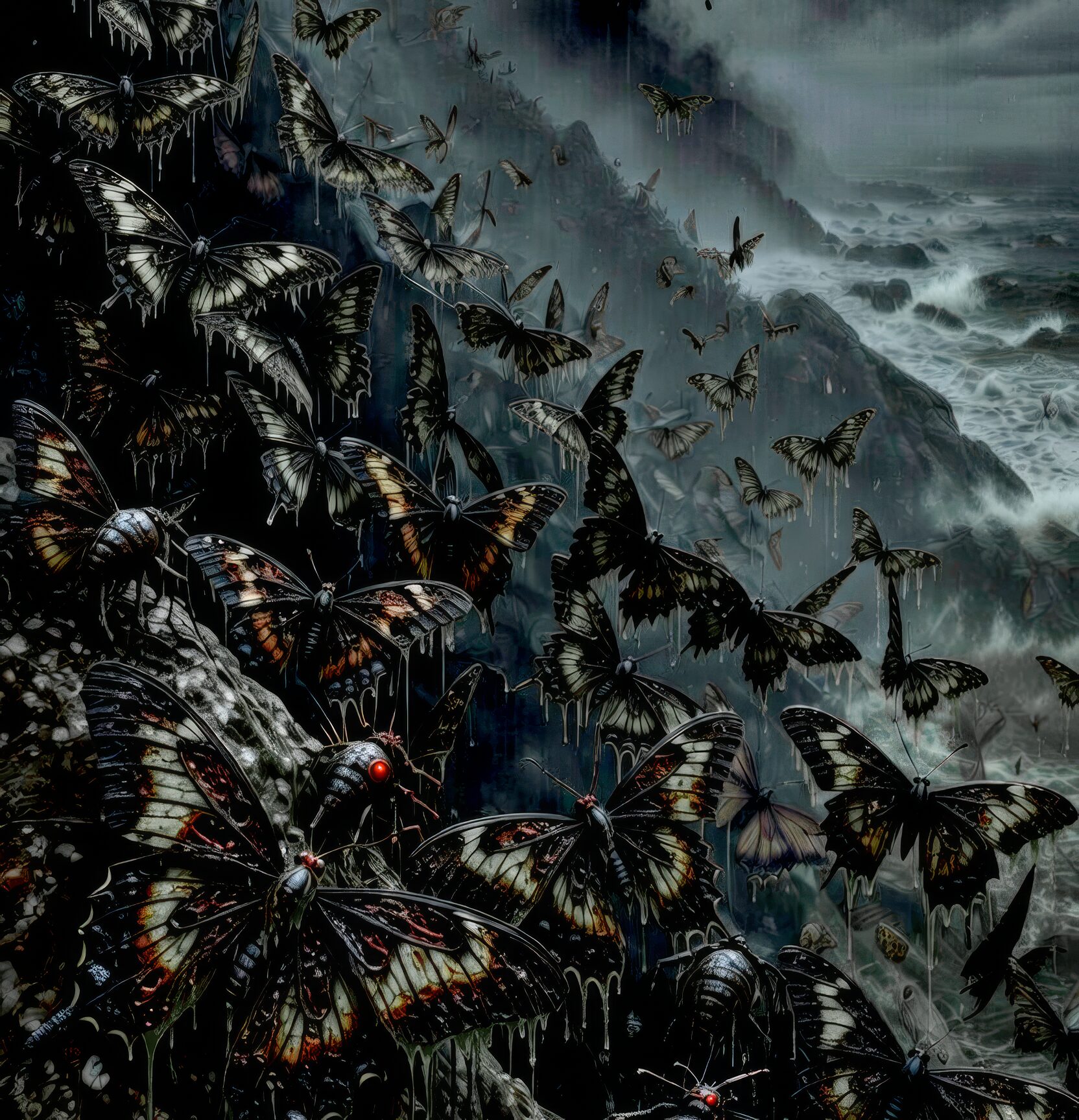 Nymphalids "Death Butterflies" | nymphalids mutant butterflies bestiary | JG Backus Nymphalids “Death Butterflies”