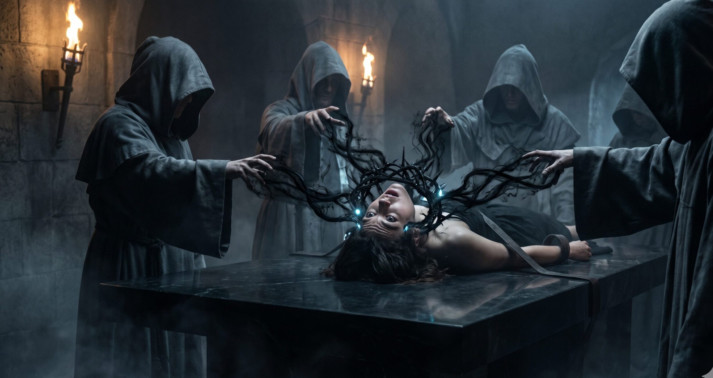 The Soul-Hollowing | umbral council soul hollowing ritual scene | JG Backus The Soul-Hollowing